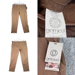 Gramicci Cargo Pants Womens 14 Straight Outdoors Hiking Quincy Brown Tan New